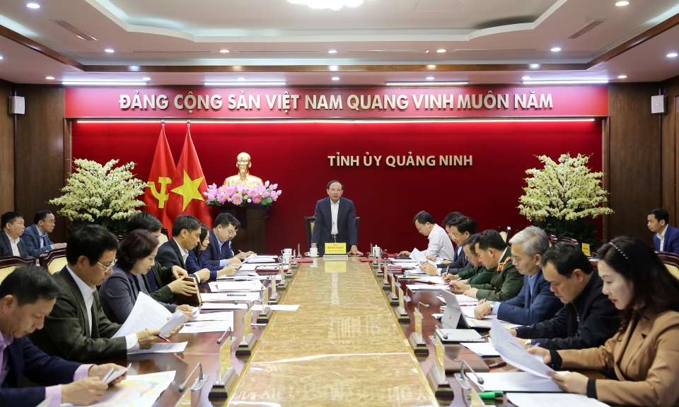 Hội nghị Ban Thường vụ Tỉnh ủy
