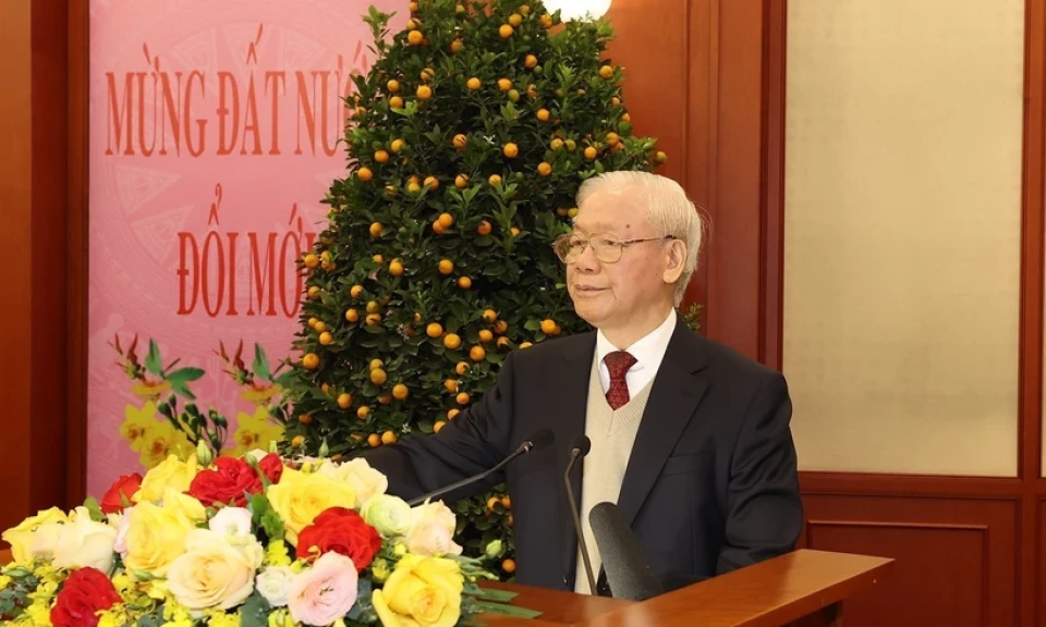 Toàn văn phát biểu của Tổng Bí thư tại buổi chúc Tết lãnh đạo Đảng, Nhà nước - Báo Quảng Ninh điện tử 