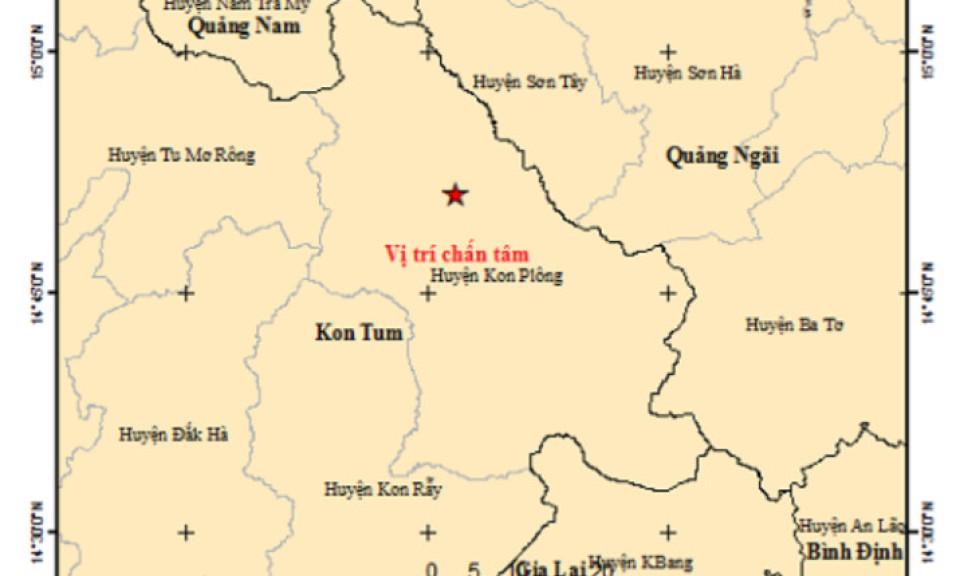 Liên tiếp xảy ra động đất tại Kon Tum ngày cận Tết