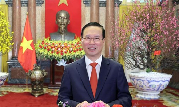 State President Võ Văn Thưởng sends New Year wishes to Vietnamese people, foreign friends
