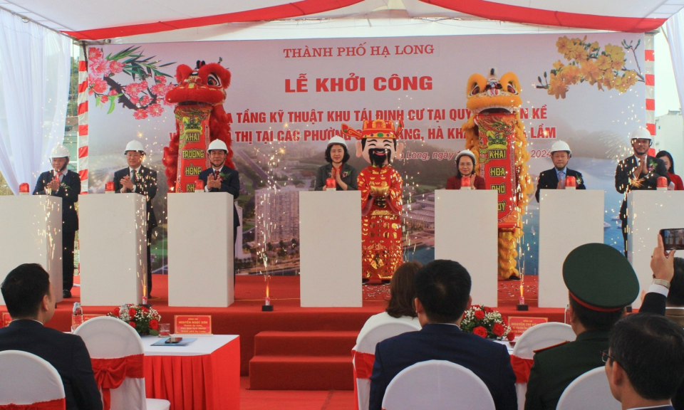Khởi công Dự án Hạ tầng kỹ thuật khu tái định cư
