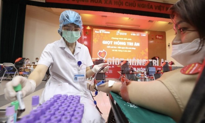 Over 1,600 donate blood, platelets on New Year holiday