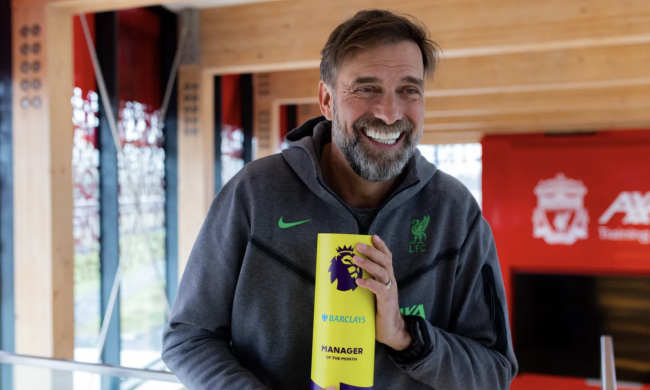 Klopp lần thứ 10 đoạt HLV hay nhất tháng Ngoại hạng Anh