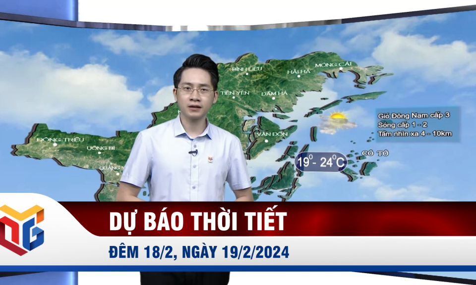 Dự báo thời tiết đêm 18/2, ngày 19/2/2024