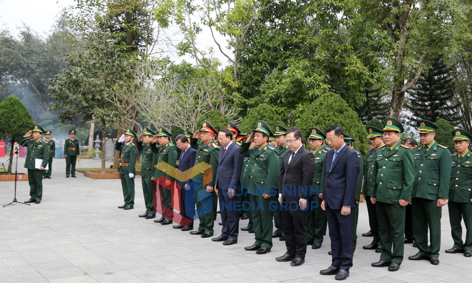 Đoàn đại biểu tỉnh Quảng Ninh, Bộ Tư lệnh BĐBP, Bộ Tư lệnh Quân khu 3 dâng hương tại Khu di tích lịch sử quốc gia Pò Hèn, tháng 2-2024