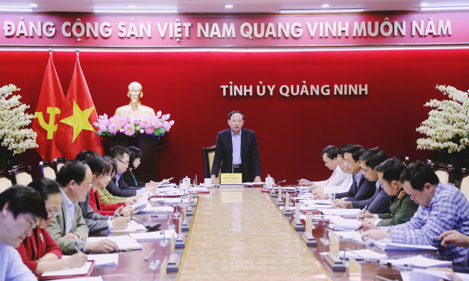 Giao ban Thường trực Tỉnh ủy