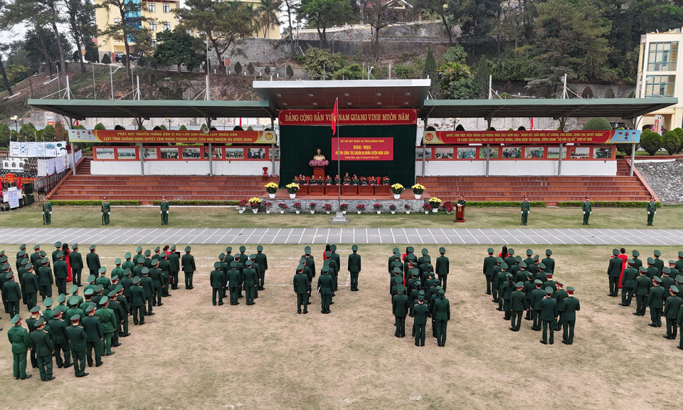 Bộ CHQS tỉnh Quảng Ninh: Hội thi công tác chuẩn bị huấn luyện năm 2024