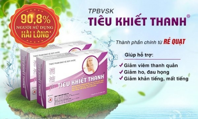 Bí kíp đẩy lùi viêm thanh quản, khàn tiếng nhờ Tiêu Khiết Thanh