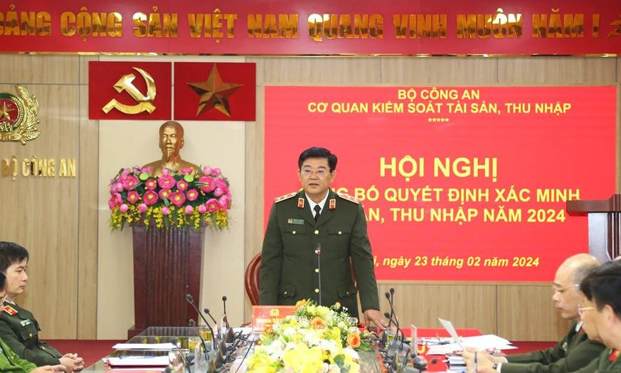 Xác minh tài sản, thu nhập 8 trưởng phòng thuộc Bộ Công an