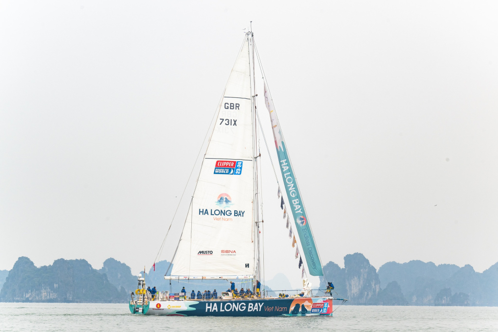 The yacht of Ha Long Bay, Vietnam at their home port