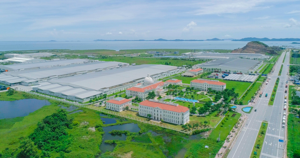 KCN Cảng biển Hải Hà hiện đã thu hút được 19 nhà đầu tư. Ảnh: Mạnh Trường