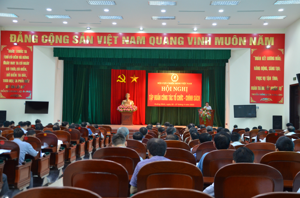 Hội CCB Việt Nam tập huấn công tác tổ chức chính sách tại tỉnh Quảng Ninh năm 2023.