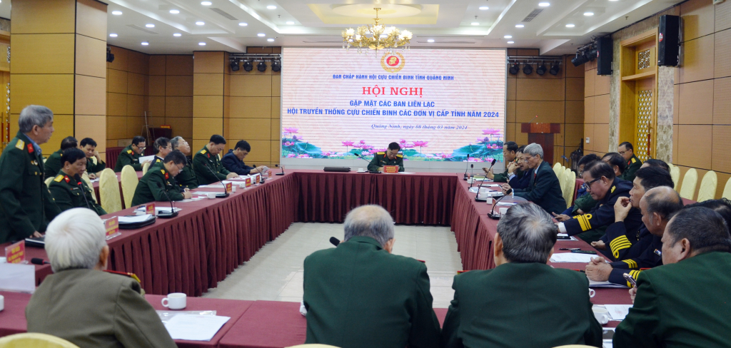 Hội CCB tỉnh tổ chức gặp mặt Ban liên lạc, hội truyền thống CCB các đơn vị cấp tỉnh, năm 2024.