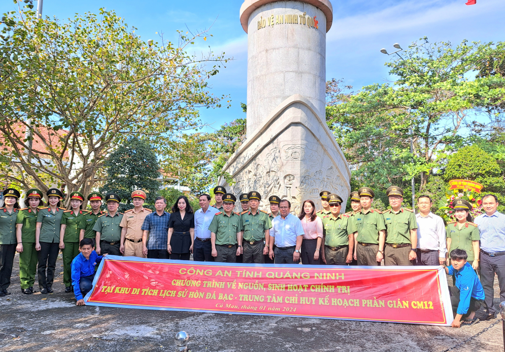 Chương trình về nguồn - sinh hoạt chính trị tại Cà Mau, tháng 1/2024.