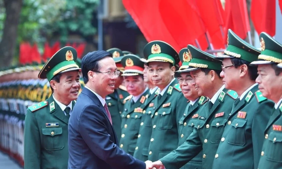 Chủ tịch nước Võ Văn Thưởng dự kỷ niệm 65 năm Ngày truyền thống Bộ đội Biên phòng