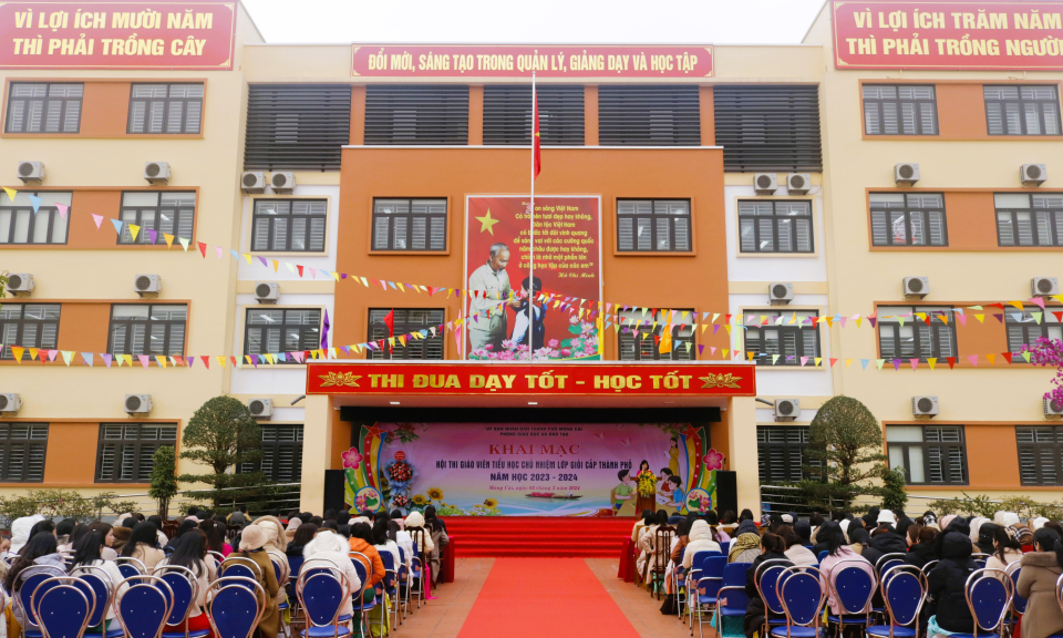 Móng Cái khai mạc hội thi giáo viên tiểu học chủ nhiệm lớp giỏi năm học 2023-2024