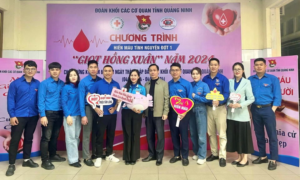Tuổi trẻ Đoàn Khối hiến máu tình nguyện đợt 1