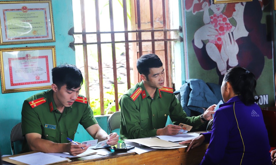 Công an Bình Liêu nỗ lực thực hiện Đề án 06