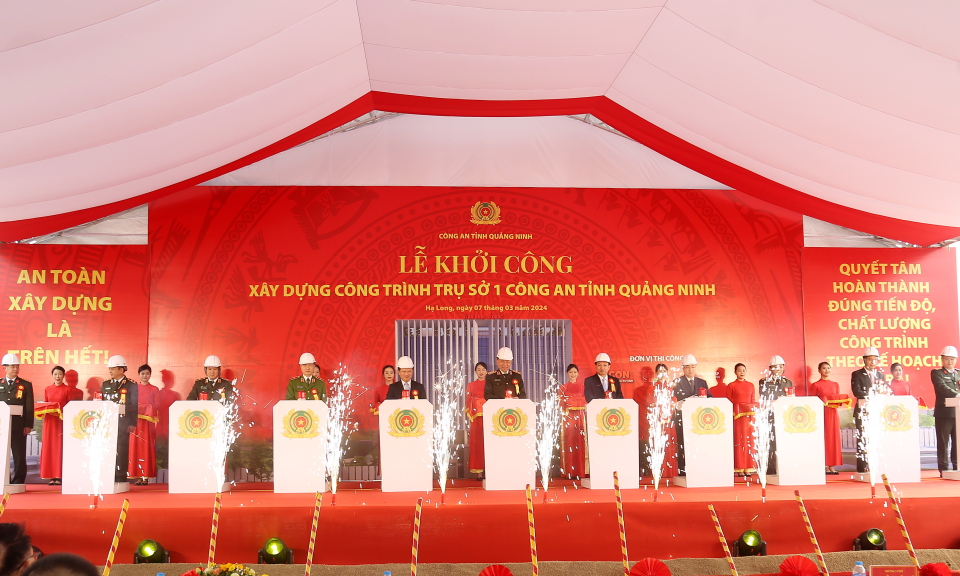 Khởi công trụ sở làm việc Công an tỉnh Quảng Ninh