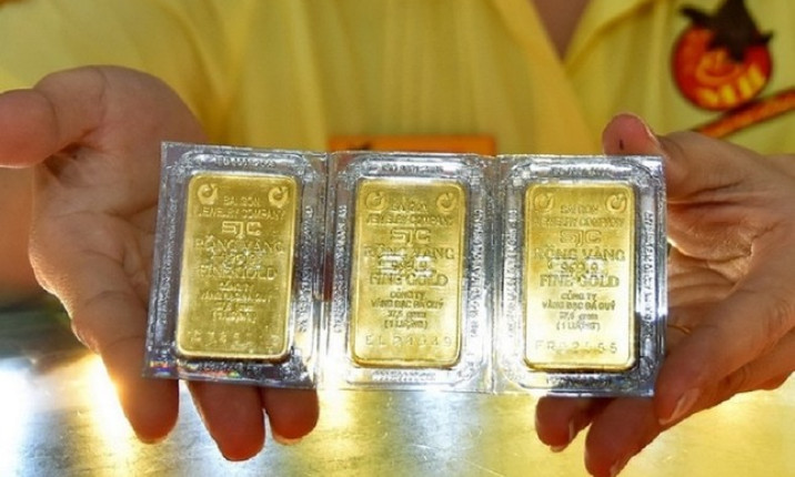 Giá vàng SJC lên sát mốc 82 triệu đồng
