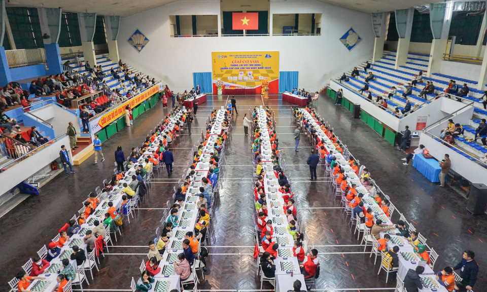 Gần 300 kỳ thủ tham gia Giải cờ vua Tương lai Việt mở rộng tranh cúp CVA lần thứ nhất, năm 2024
