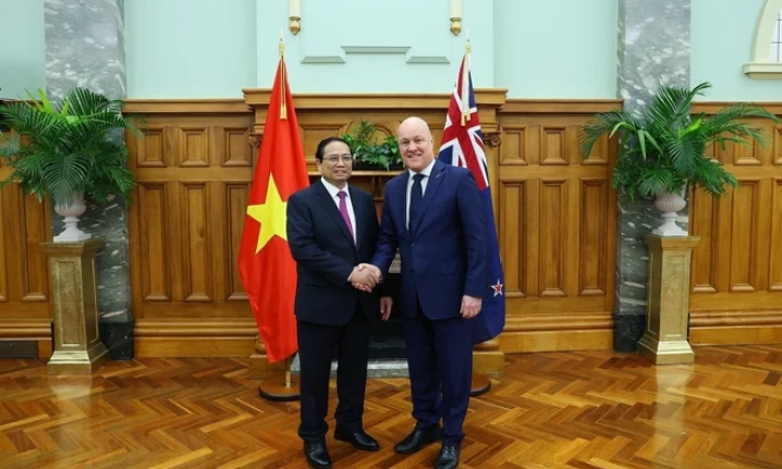 Thủ tướng Phạm Minh Chính hội đàm với Thủ tướng New Zealand Christopher Luxon