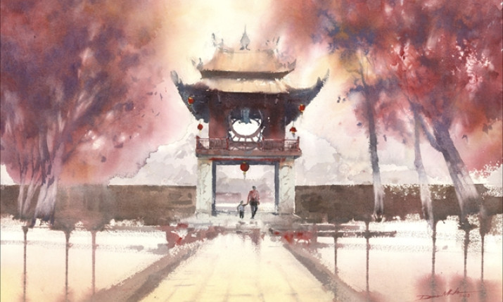 Temple of Literature to host largest-ever watercolour painting exhibition