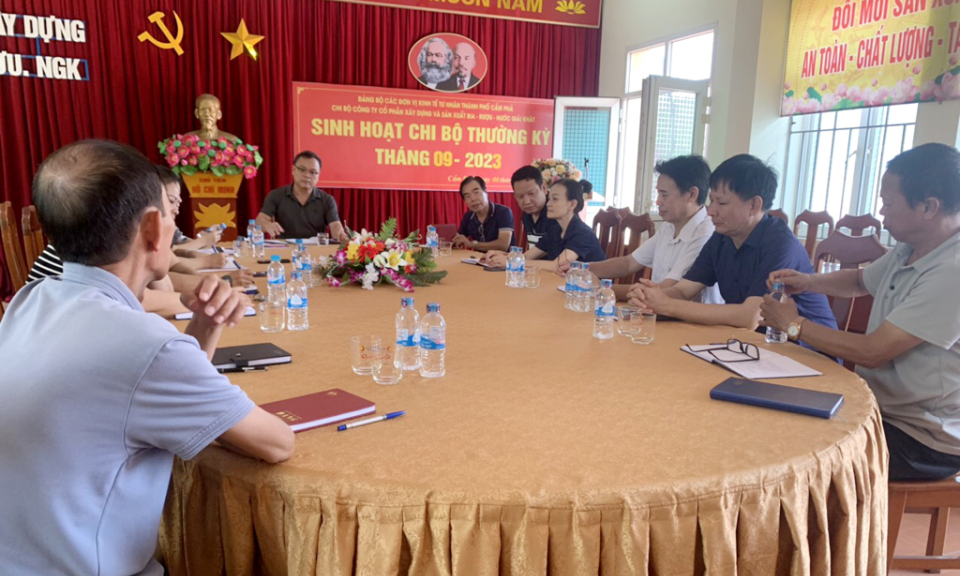 Phát triển Đảng trong các đơn vị kinh tế tư nhân