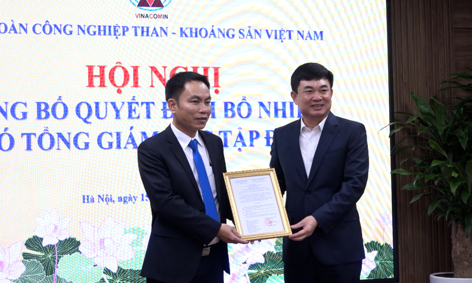 TKV bổ nhiệm Phó Tổng Giám đốc Tập đoàn