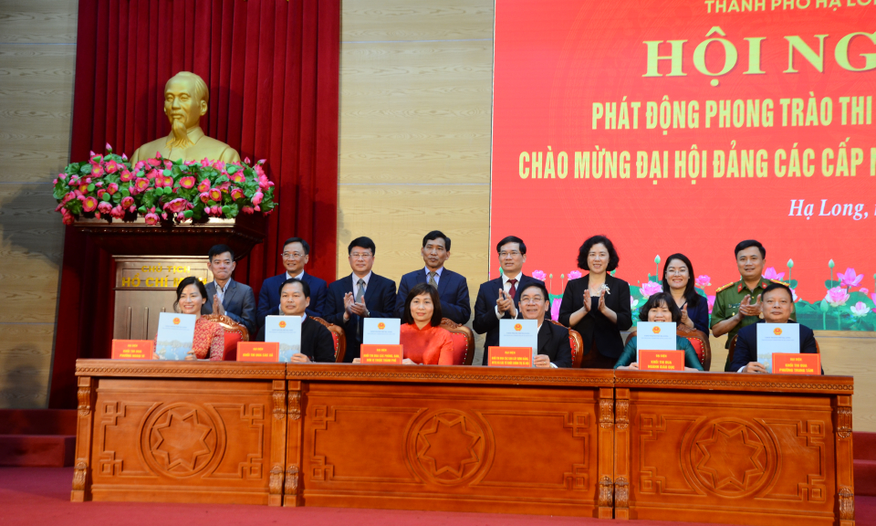 TP Hạ Long phát động phong trào thi đua đặc biệt chào mừng Đại hội Đảng bộ các cấp nhiệm kỳ 2025-2030