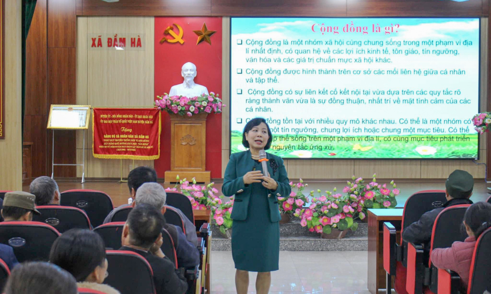 Đầm Hà: Tuyên truyền kỹ năng xây dựng văn hóa tốt đẹp trong cộng đồng dân cư