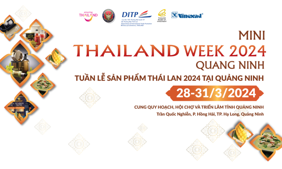 2024年泰国产品展示周将于3月28日至31日在越南广宁下龙市举办