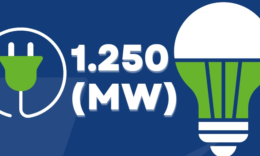 1.250 mW - là dự kiến công suất phụ tải cực đại mùa nắng nóng (tháng 5, 6, 7) năm 2024 của tỉnh