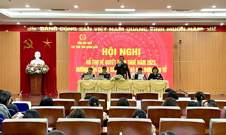 Hội nghị hỗ trợ về quyết toán thuế năm 2023