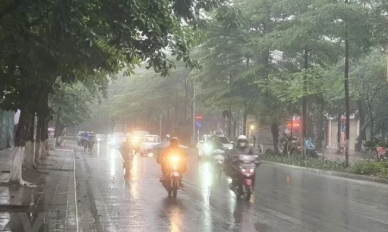 Khu vực Bắc Bộ và Thanh Hóa có mưa vài nơi, đêm và sáng trời rét