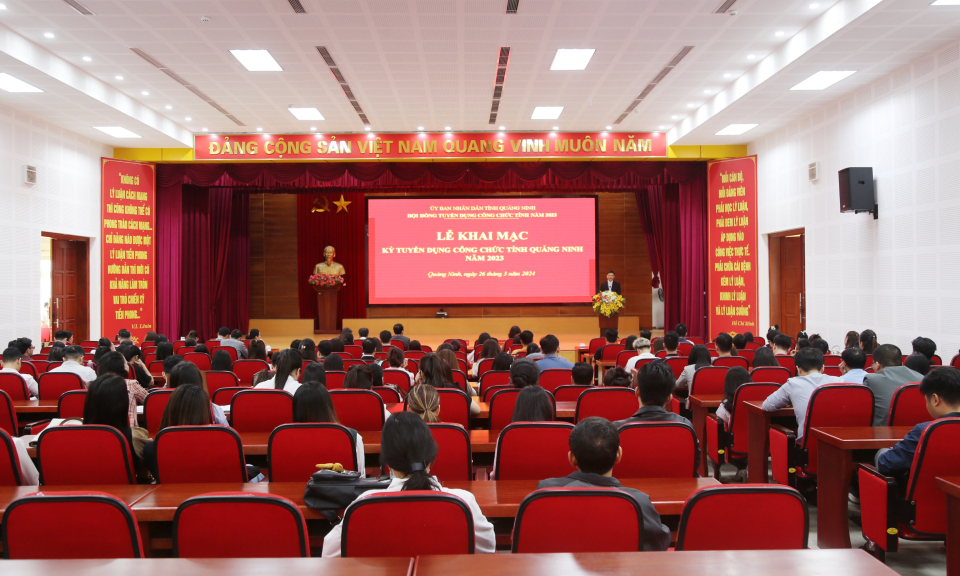 Khai mạc kỳ thi tuyển dụng công chức tỉnh Quảng Ninh năm 2023