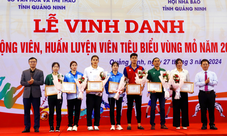 Vinh danh các VĐV, HLV tiêu biểu Vùng mỏ 2023