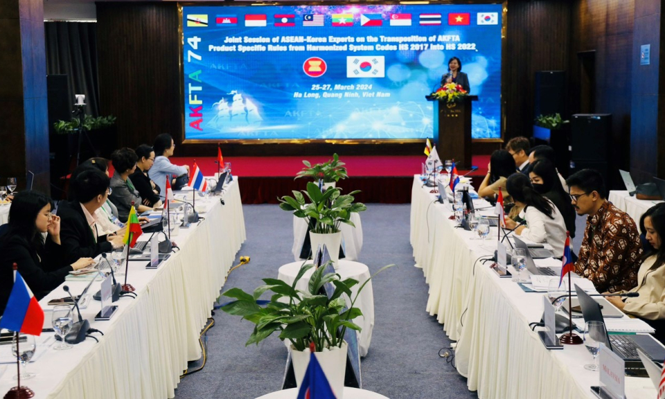 Kết quả hội nghị quy tắc xuất xứ trong hiệp định thương mại hàng hóa ASEAN – Hàn Quốc