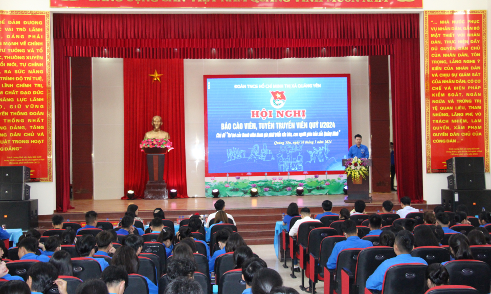 Thị xã Quảng Yên: Sinh hoạt chuyên đề “Vai trò của thanh niên tham gia phát triển văn hóa, con người giàu bản sắc Quảng Ninh”