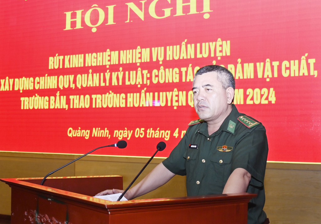 Đại tá Nguyễn Văn Thiềm, Chỉ huy trưởng BĐBP tỉnh kết luận Hội nghị