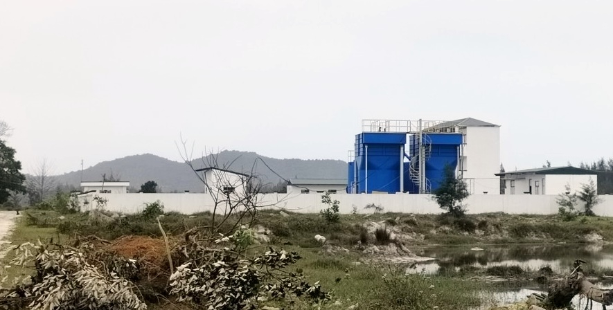 Nhà máy nước sạch tại thôn Nam Hải (xã Minh Châu, huyện Vân Đồn).