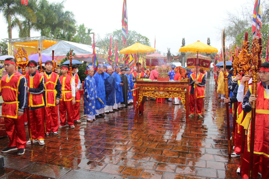 Lễ hội Đình Đầm Hà được công nhận là Di sản văn hóa phi vật thể quốc gia. Ảnh: Quốc Nghị