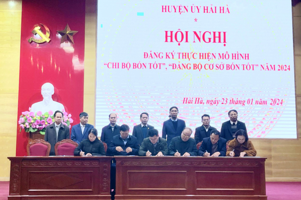 Các cấp ủy, tổ chức Đảng trên địa bàn huyện Hải Hà đăng ký thực hiện mô hình