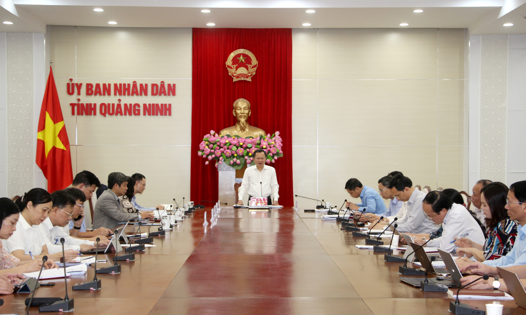 Đồng chí Cao Tường Huy, Phó Bí thư Tỉnh ủy, Chủ tịch UBND tỉnh, phát biểu kết luận.