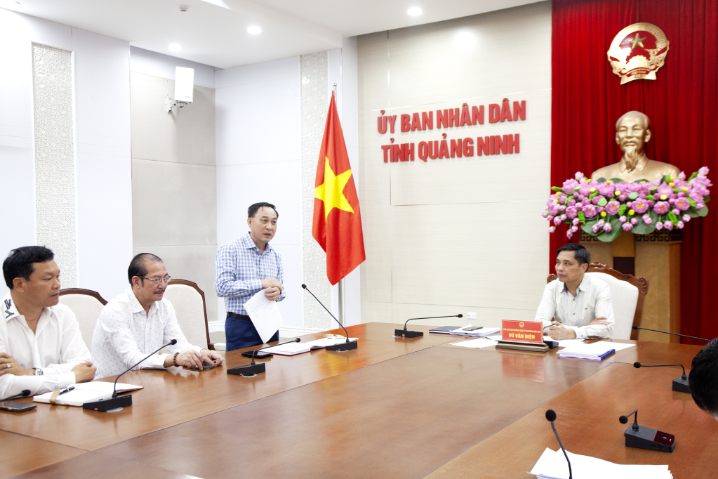 Chủ tịch Hiệp hội Doanh nghiệp tỉnh Quảng Ninh tham gia ý kiến tại cuộc họp