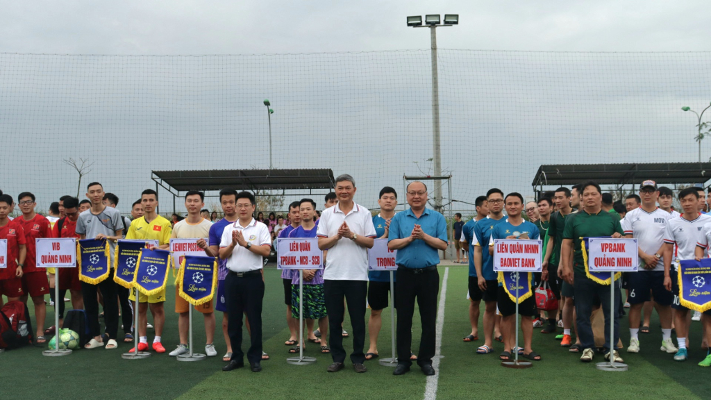 364 VĐV đến từ 36 Chi nhánh Ngân hàng tham gia giải bóng đá nam ngành Ngân hàng Quảng Ninh lần thứ V – năm 2024.