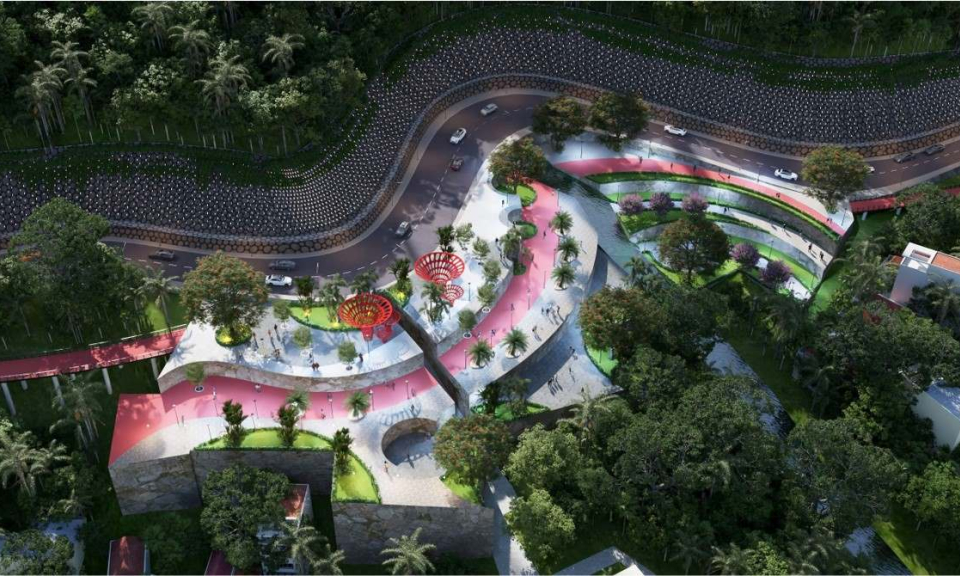 Xây dựng thành phố của hoa và lễ hội