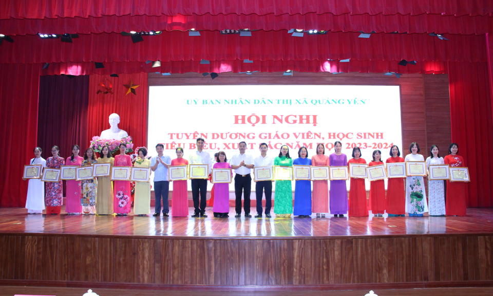 TX Quảng Yên tuyên dương gần 200 giáo viên, học sinh xuất sắc tiêu biểu năm học 2023-2024