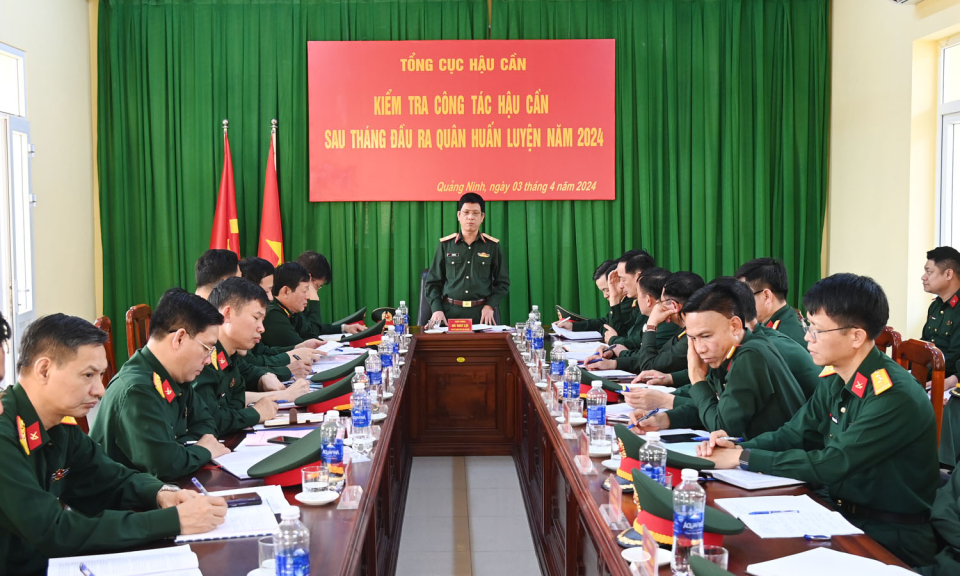 Tổng cục Hậu cần kiểm tra công tác bảo đảm hậu cần tại Bộ CHQS tỉnh Quảng Ninh