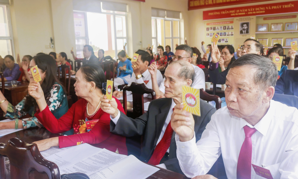"Đại hội MTTQ cấp cơ sở diễn ra đúng tiến độ, quy định"